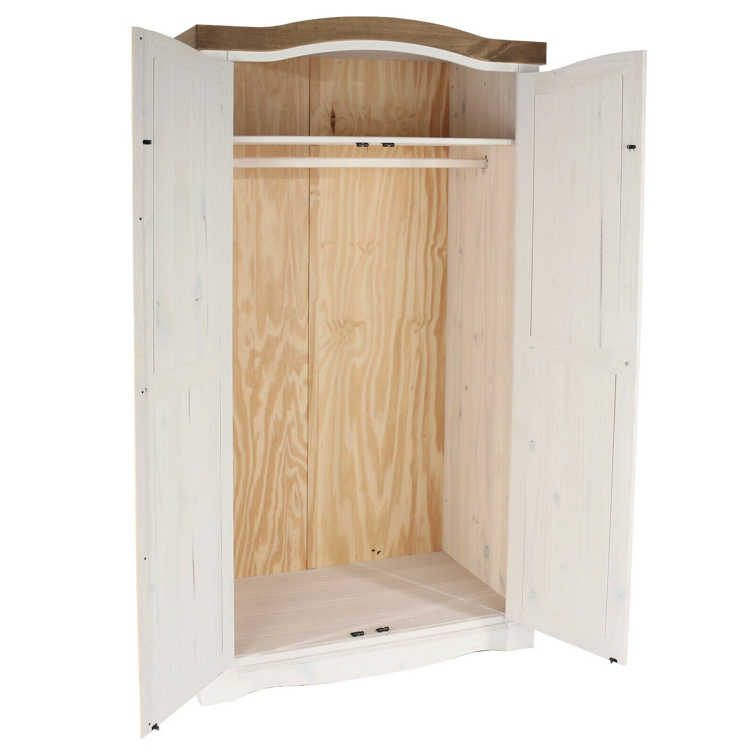 Corona White 2 Door Wardrobe