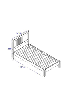 Corona White 3Ft Single Bed