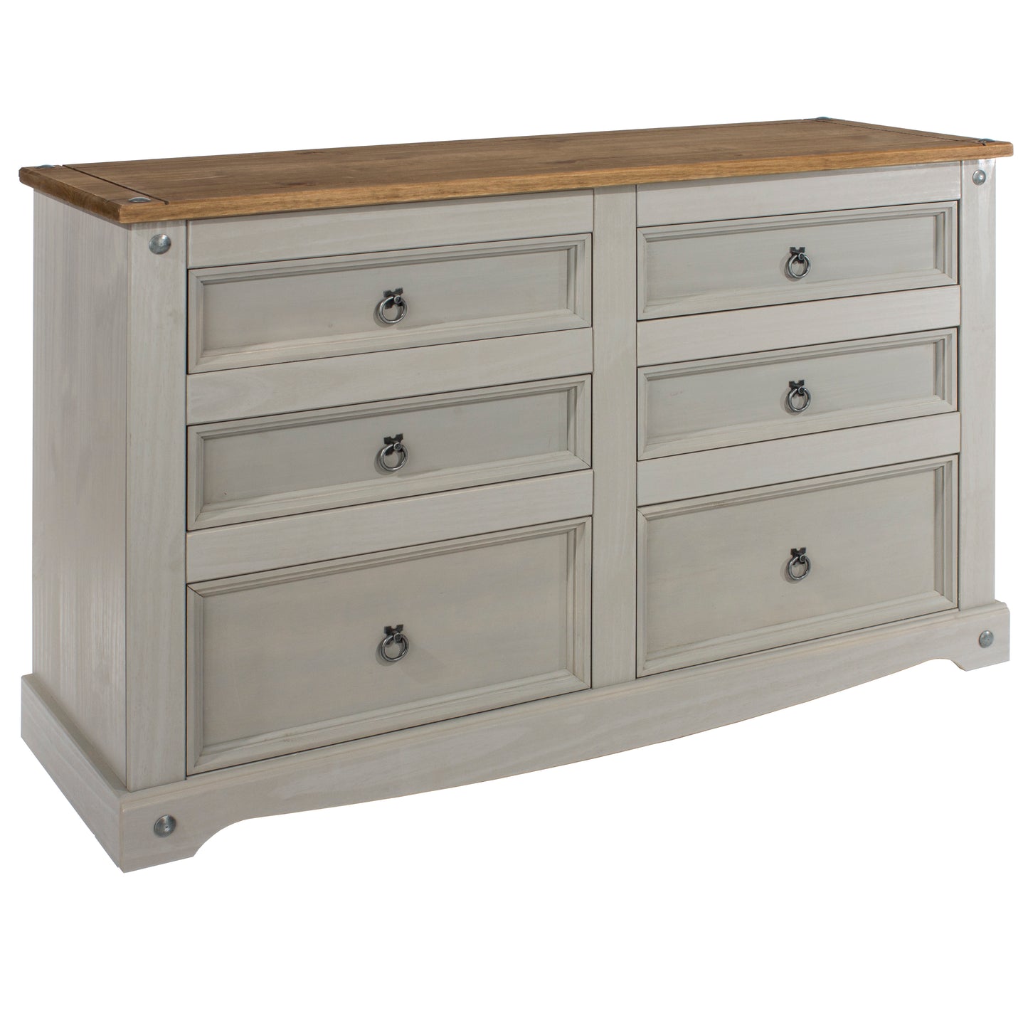 Corona Grey 3+3 Drawer Chest