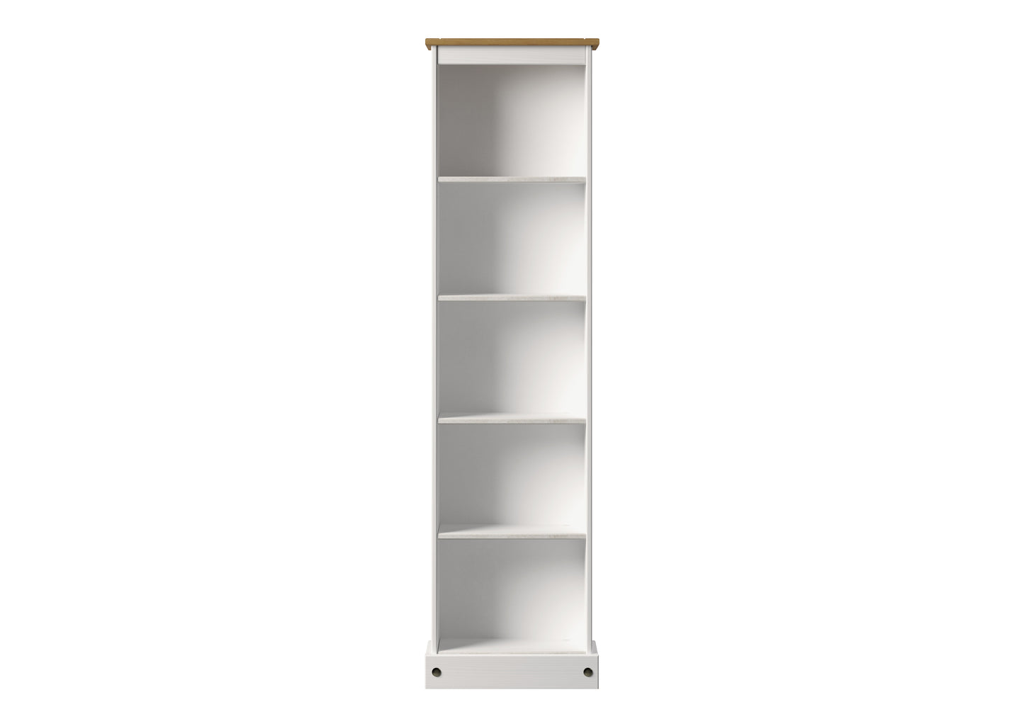 Corona White Tall Narrow Bookcase