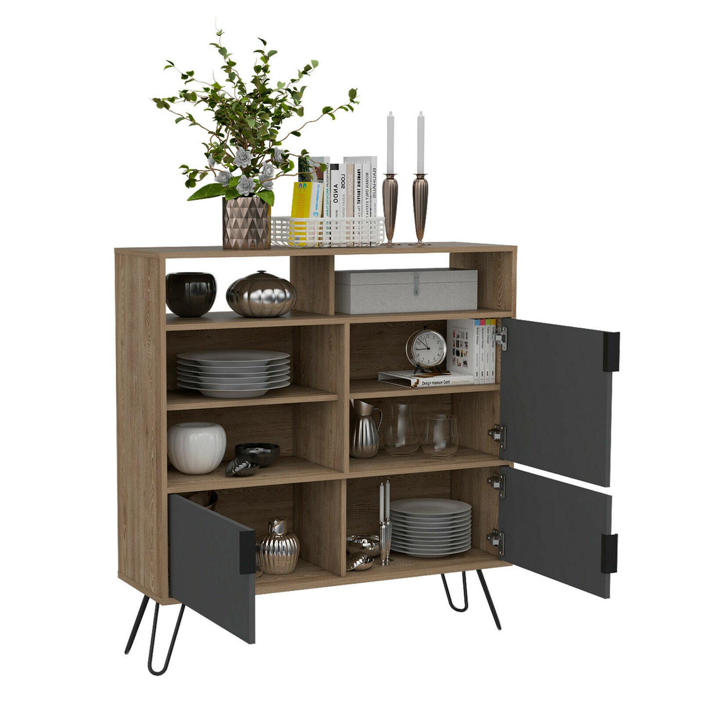 Vegas High 3 Door and Open Space Sideboard