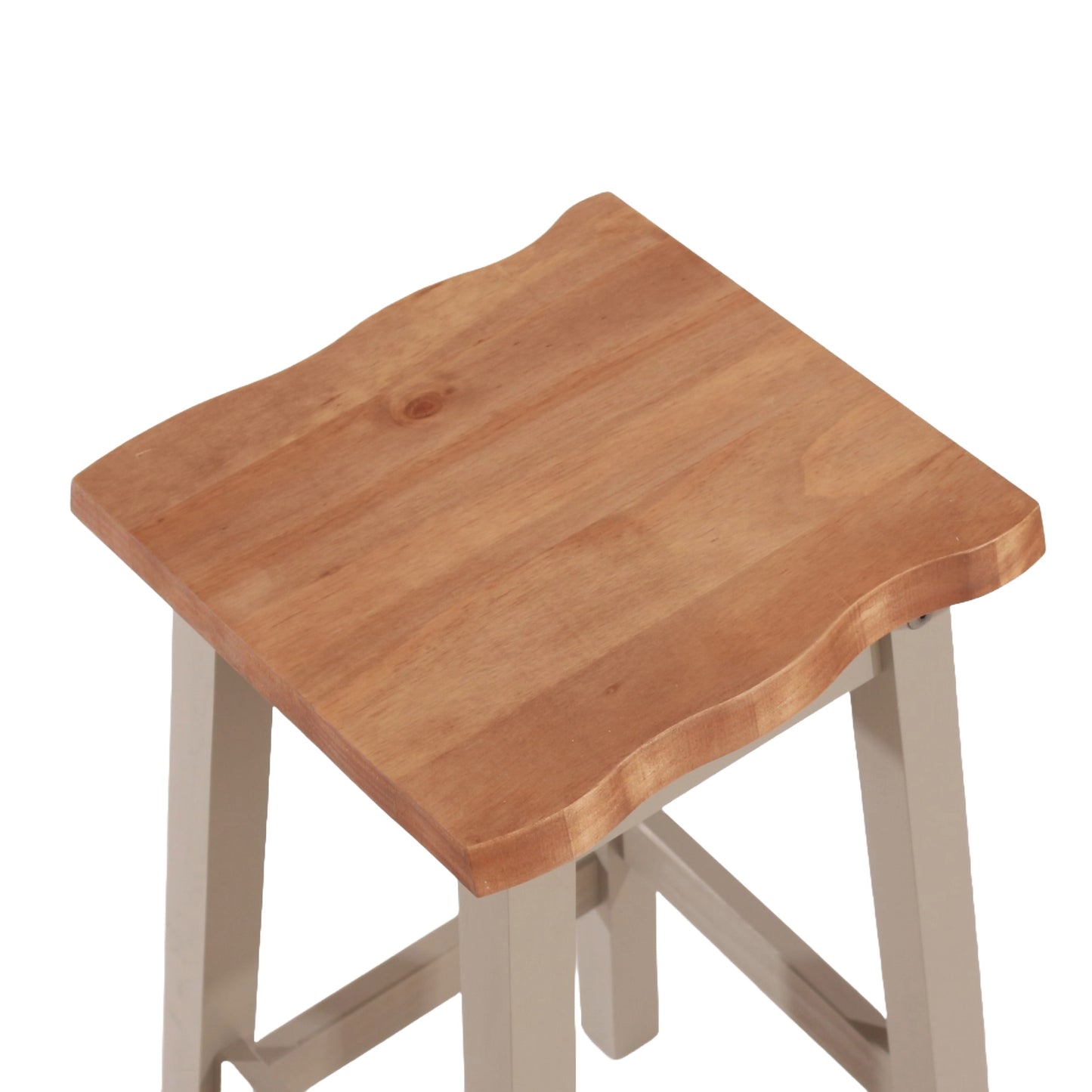 Corona Grey Pair of Live Edge High Breakfast Stools