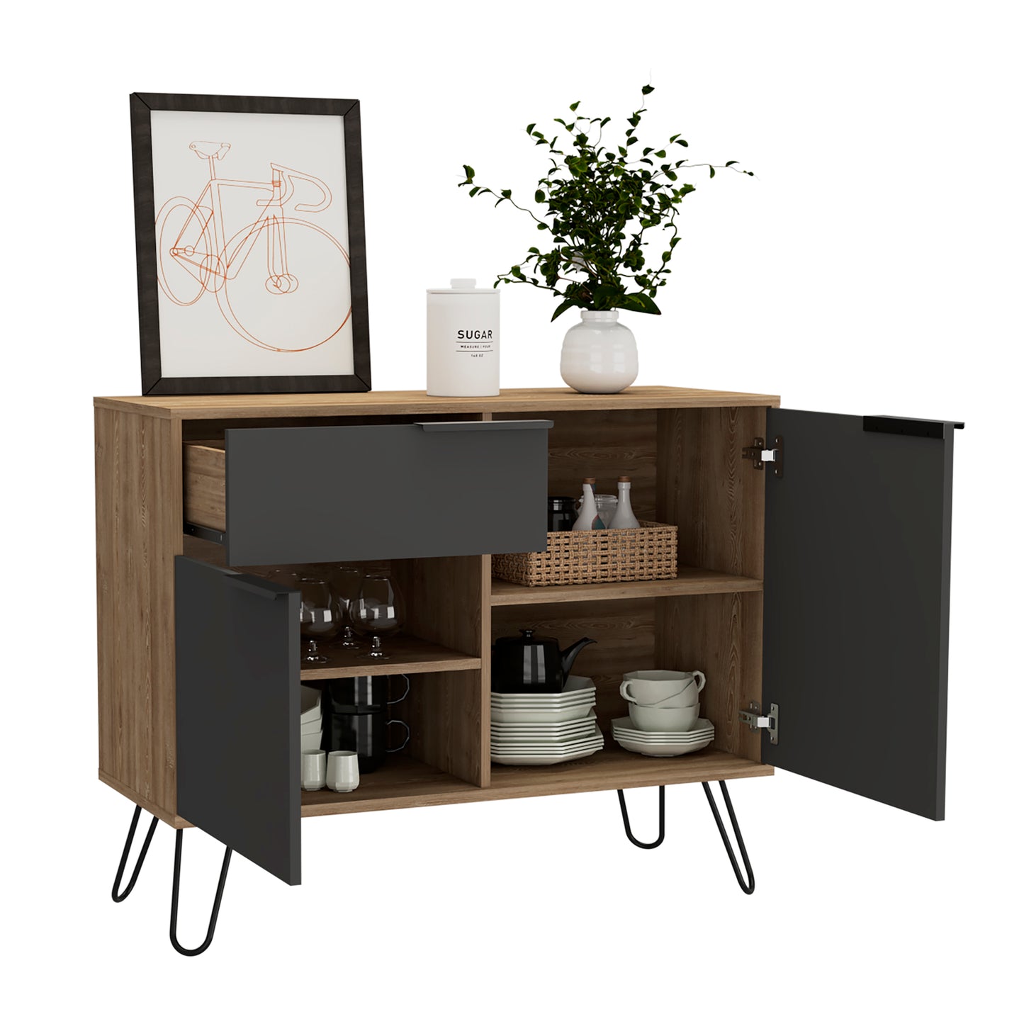 Vegas Small Sideboard With 2 Doors and Drawer