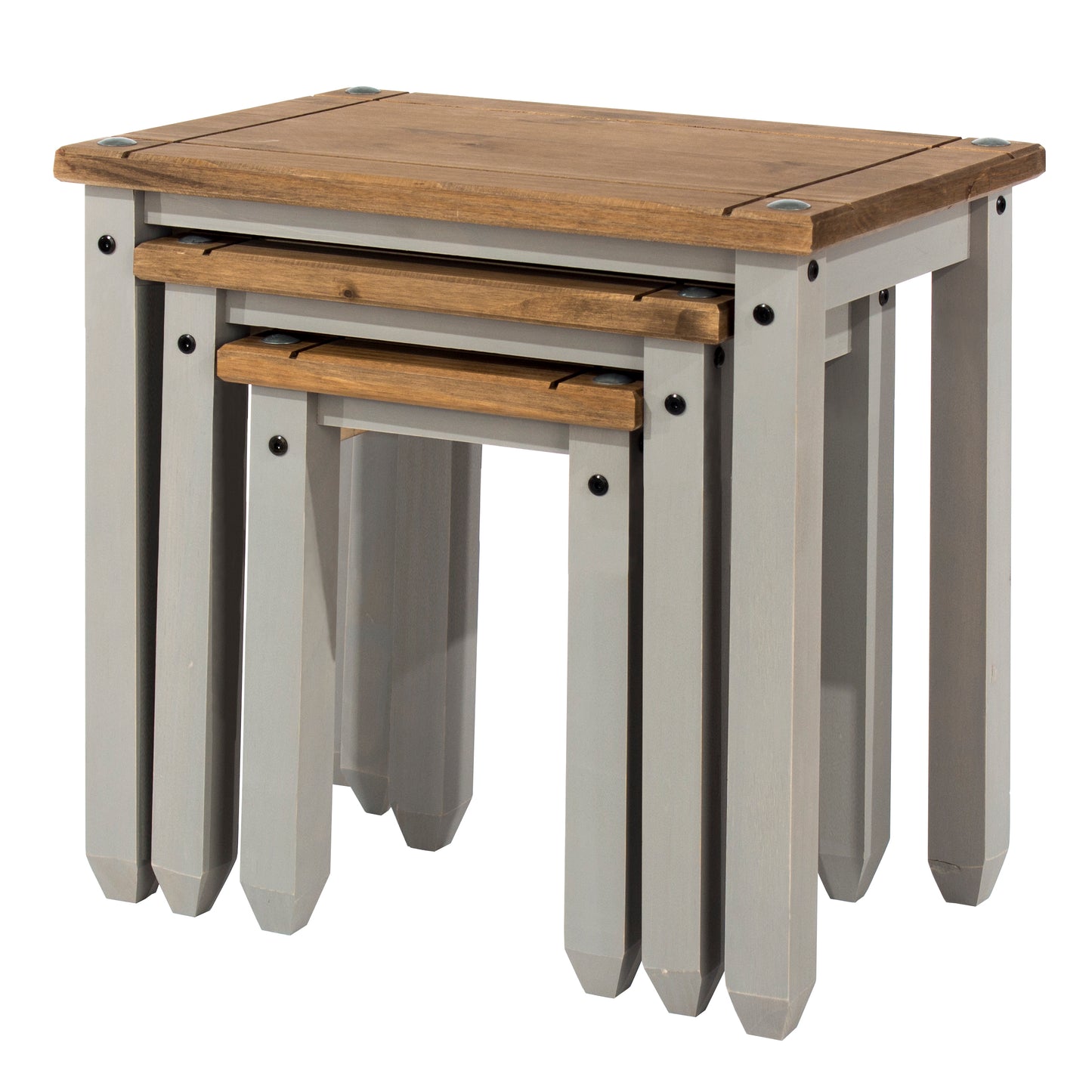 Corona Grey Nest of 3 Tables