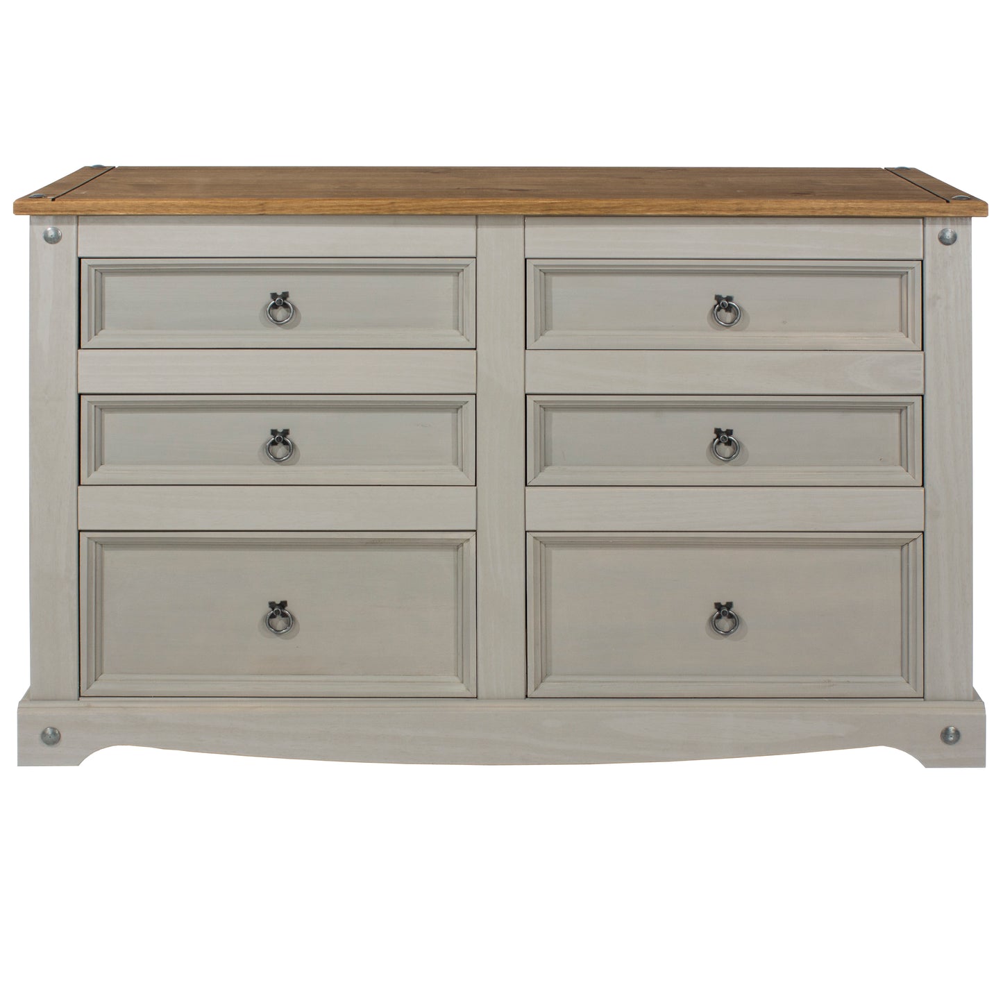 Corona Grey 3+3 Drawer Chest