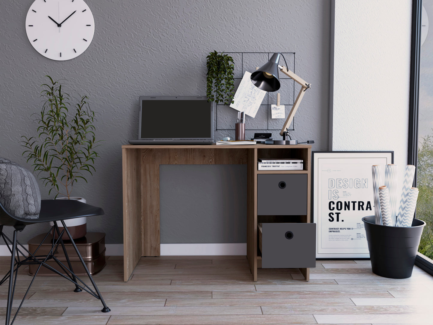 Vegas Desk with 2 Drawers