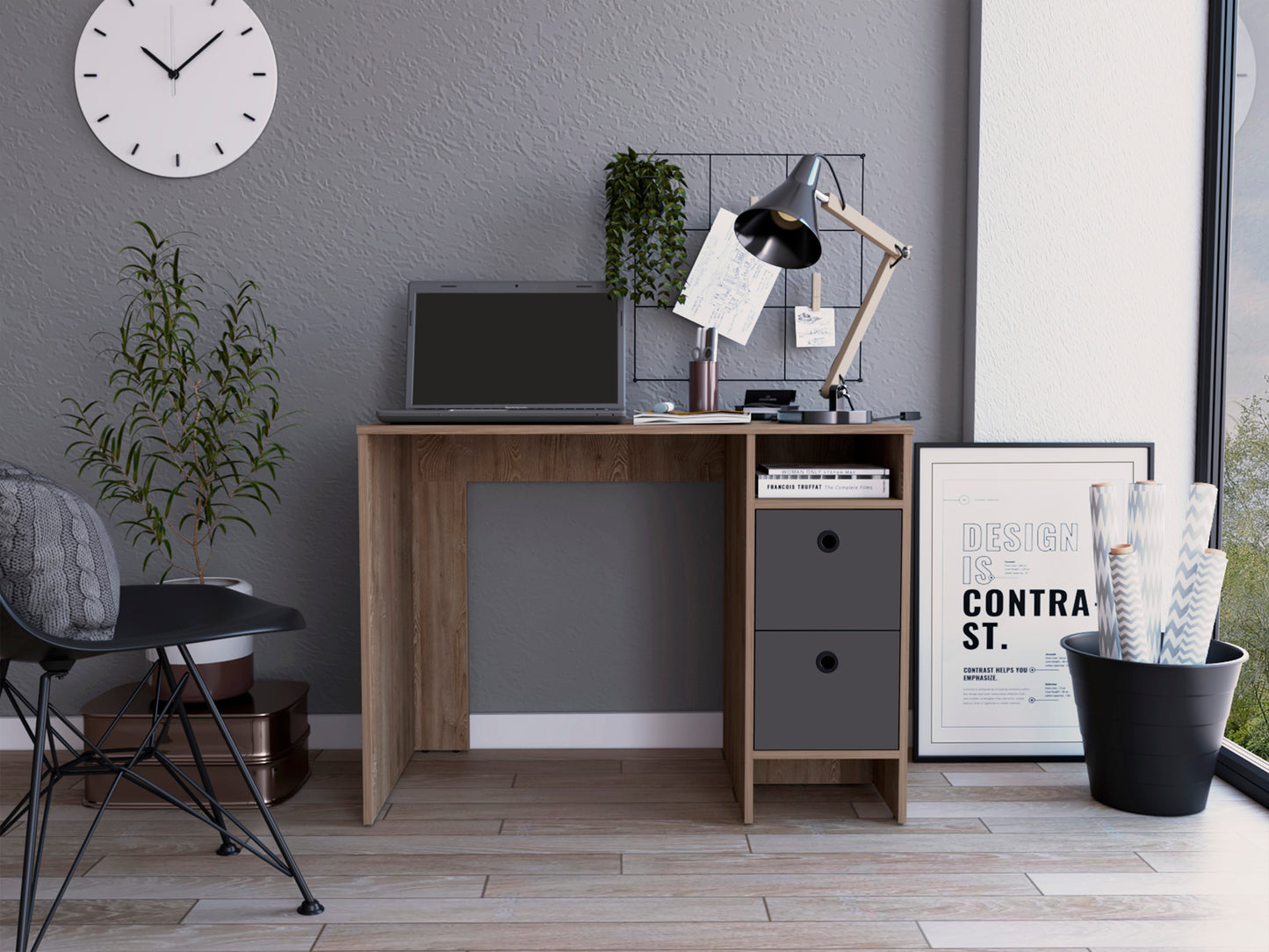 Vegas Desk with 2 Drawers