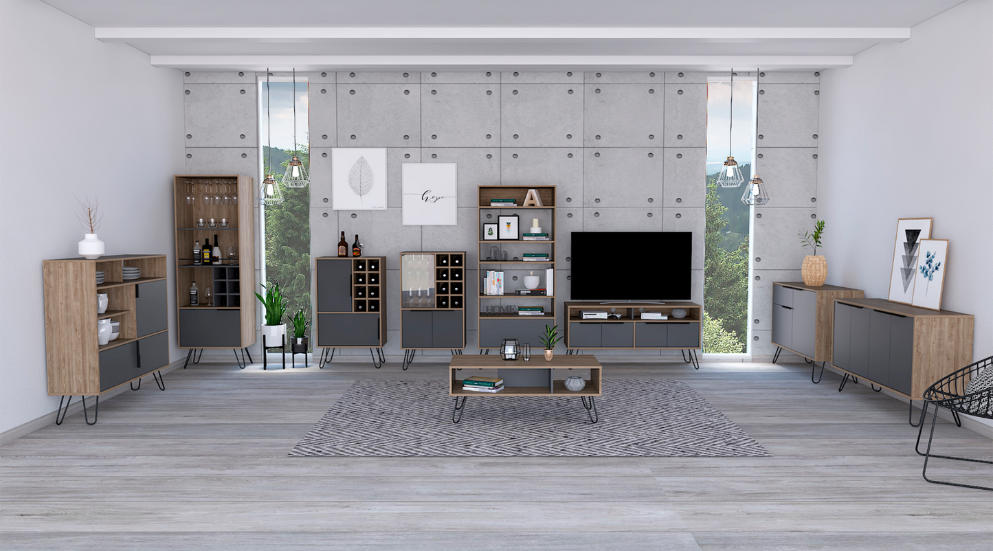 Vegas High 3 Door and Open Space Sideboard