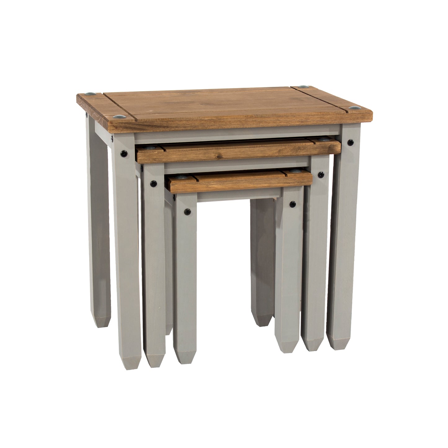 Corona Grey Nest of 3 Tables