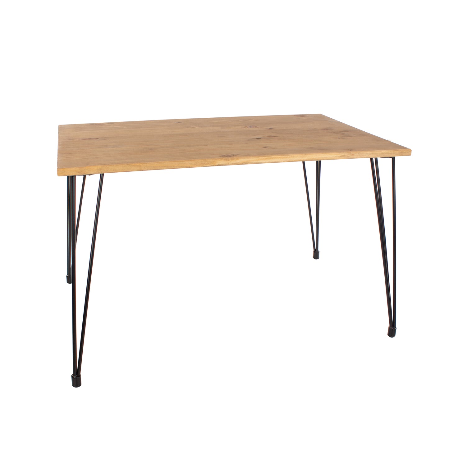 Augusta Small Dining Table with Black Metal Legs
