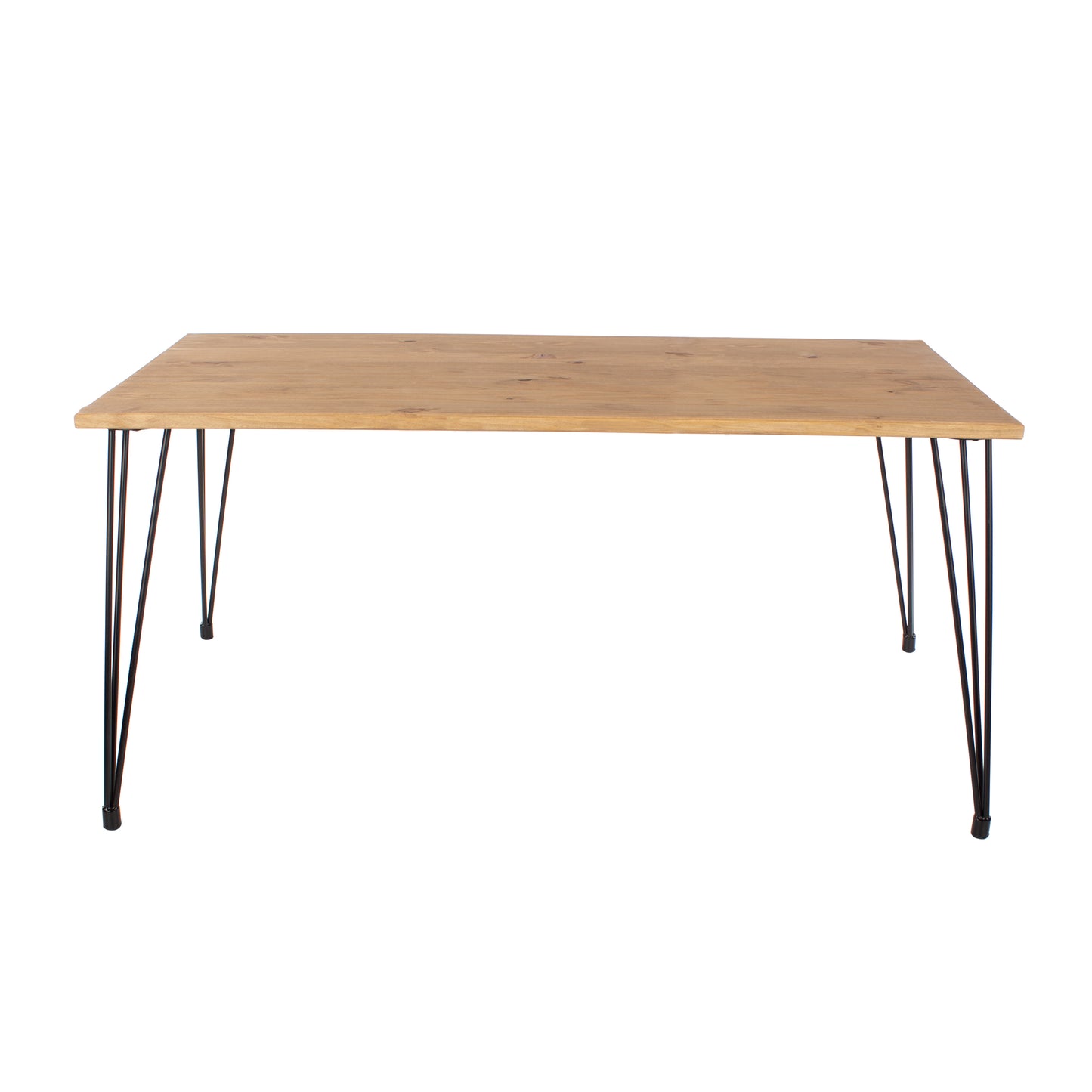 Augusta Large Dining Table with Black Metal Legs