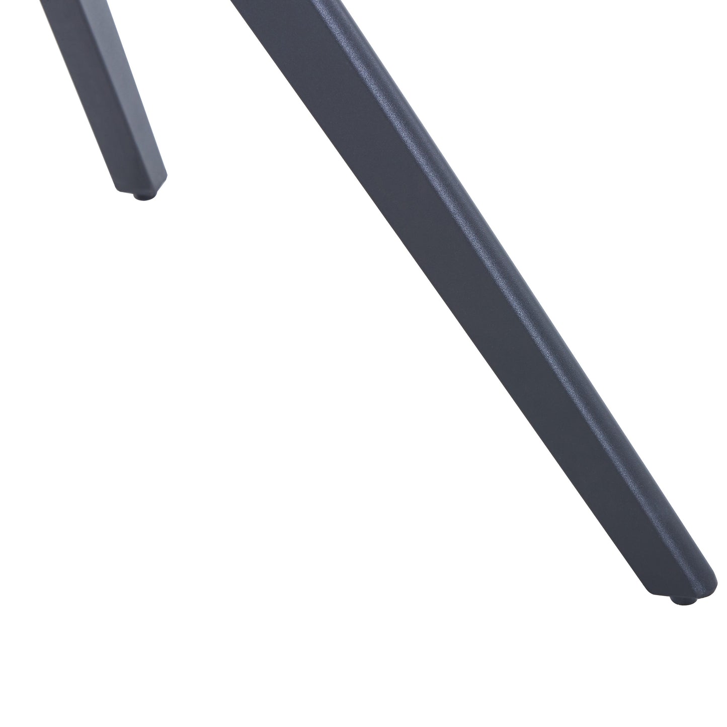 Aspen Round Light Oak Effect Dining Table 100cm Black Pedestal Leg