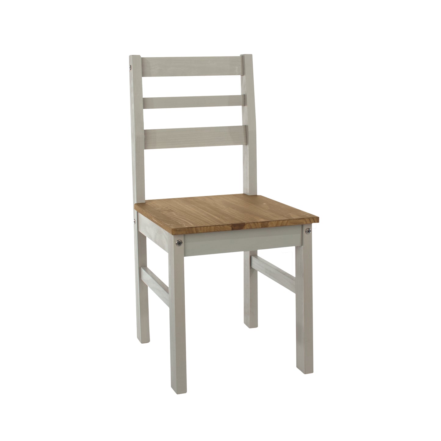 Corona Grey Linea Small Dining Table & Dining Bench & 2 Linea Back Chairs Set