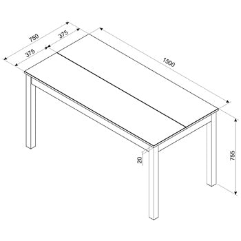Corona Grey Linea Large Dining Table and 2 Dining Bench Set