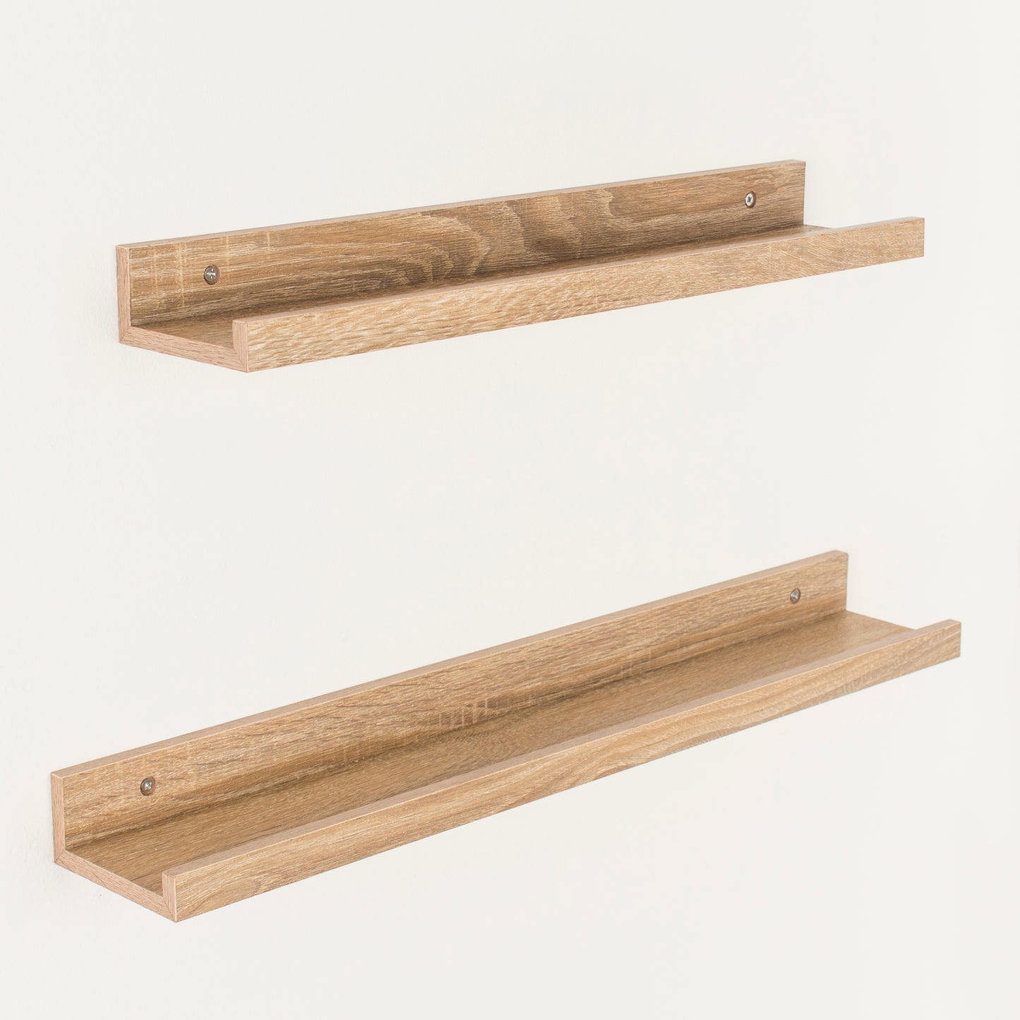 Dura 48cm Oak Effect Floating Picture Ledge Shelf Wall Mounted Display Shelf