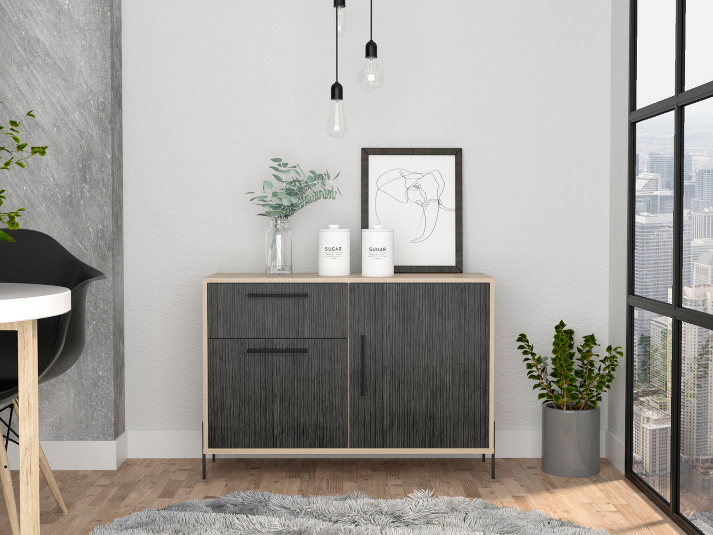 Harvard Small Sideboard with 2 Doors & 1 Drawer