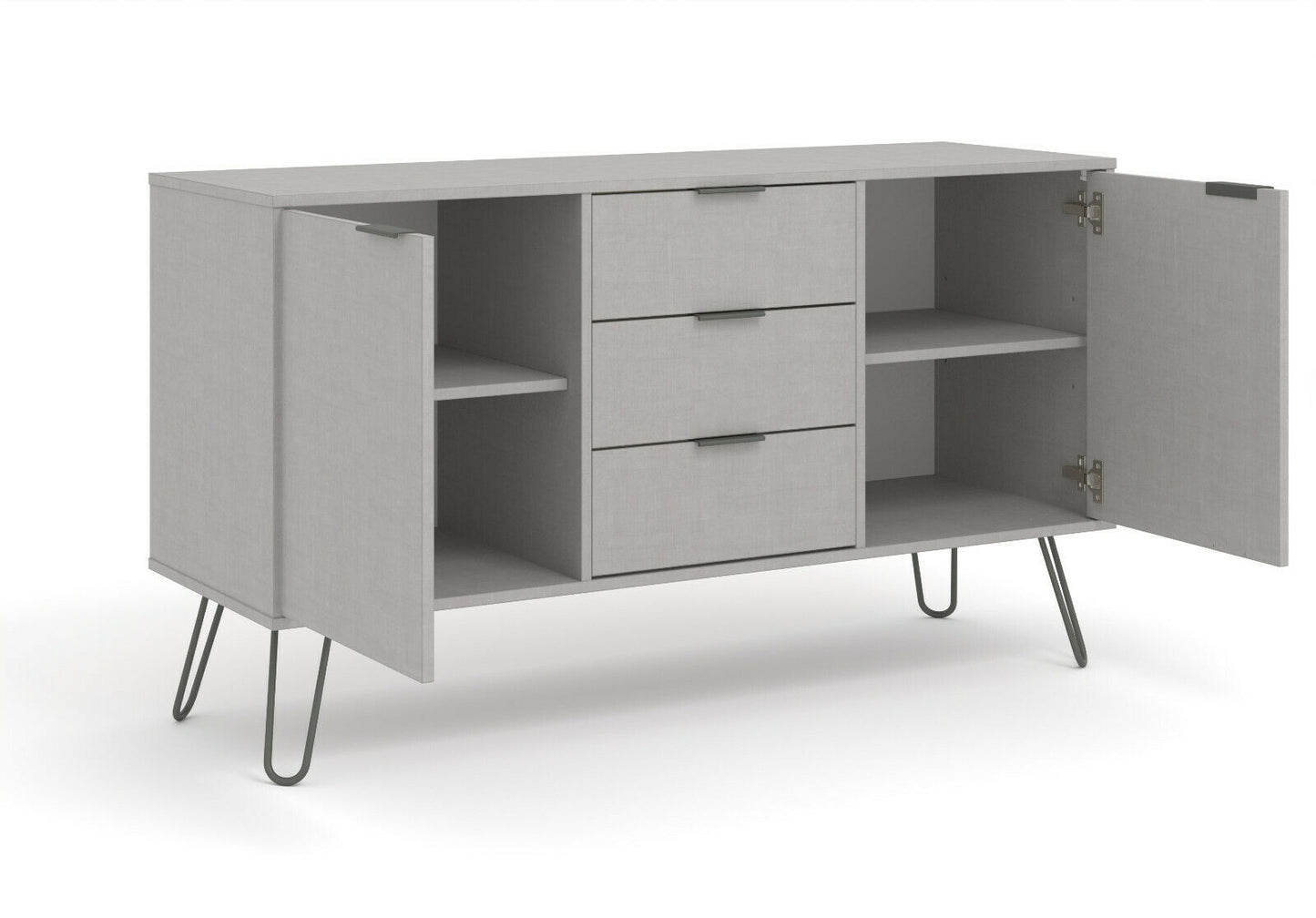 Augusta Grey 2 Doors & 3 Drawers Medium Sideboard