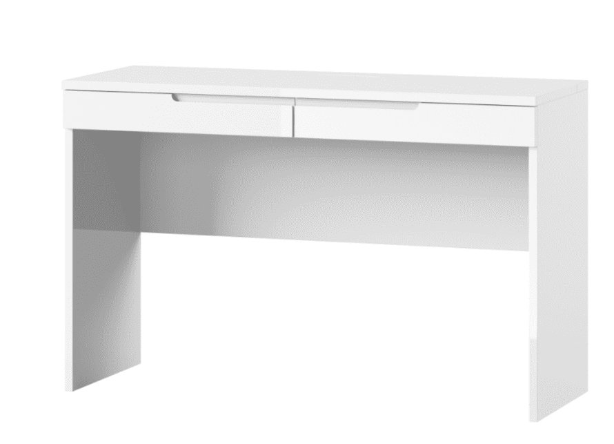 Santino White High Gloss 2 Drawer Dressing Table
