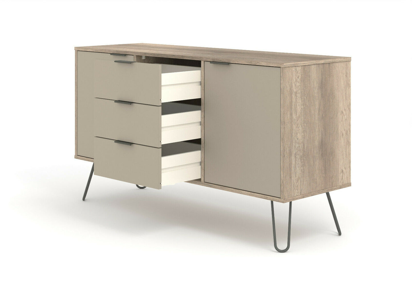 Augusta Driftwood 2 Doors & 3 Drawers Medium Sideboard