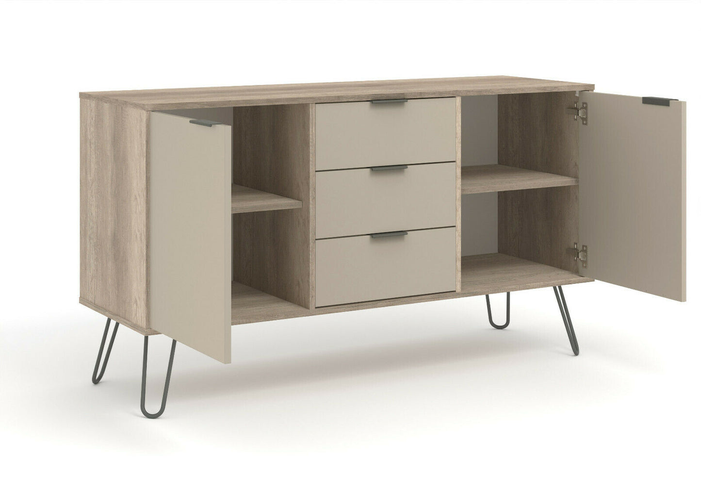 Augusta Driftwood 2 Doors & 3 Drawers Medium Sideboard