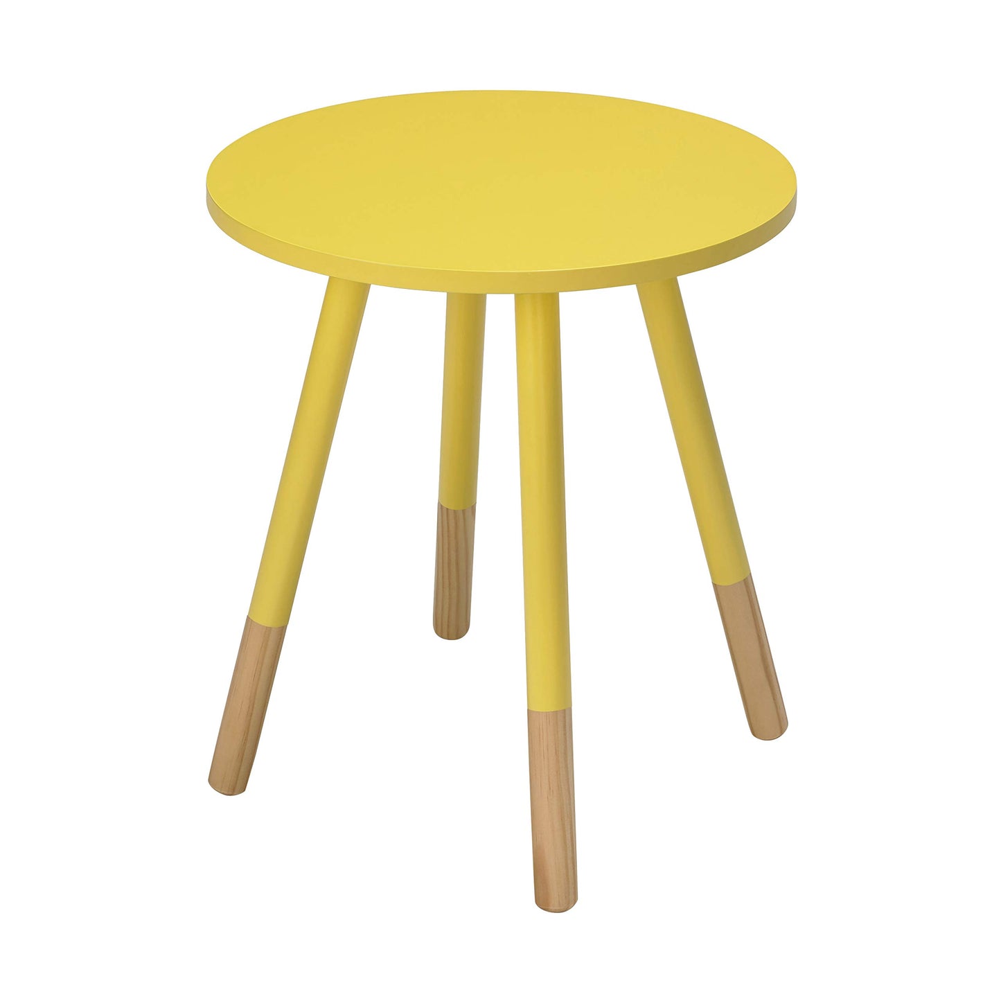Costa Small Round Wooden Tables with Oak Feet - 6 Funky Colours