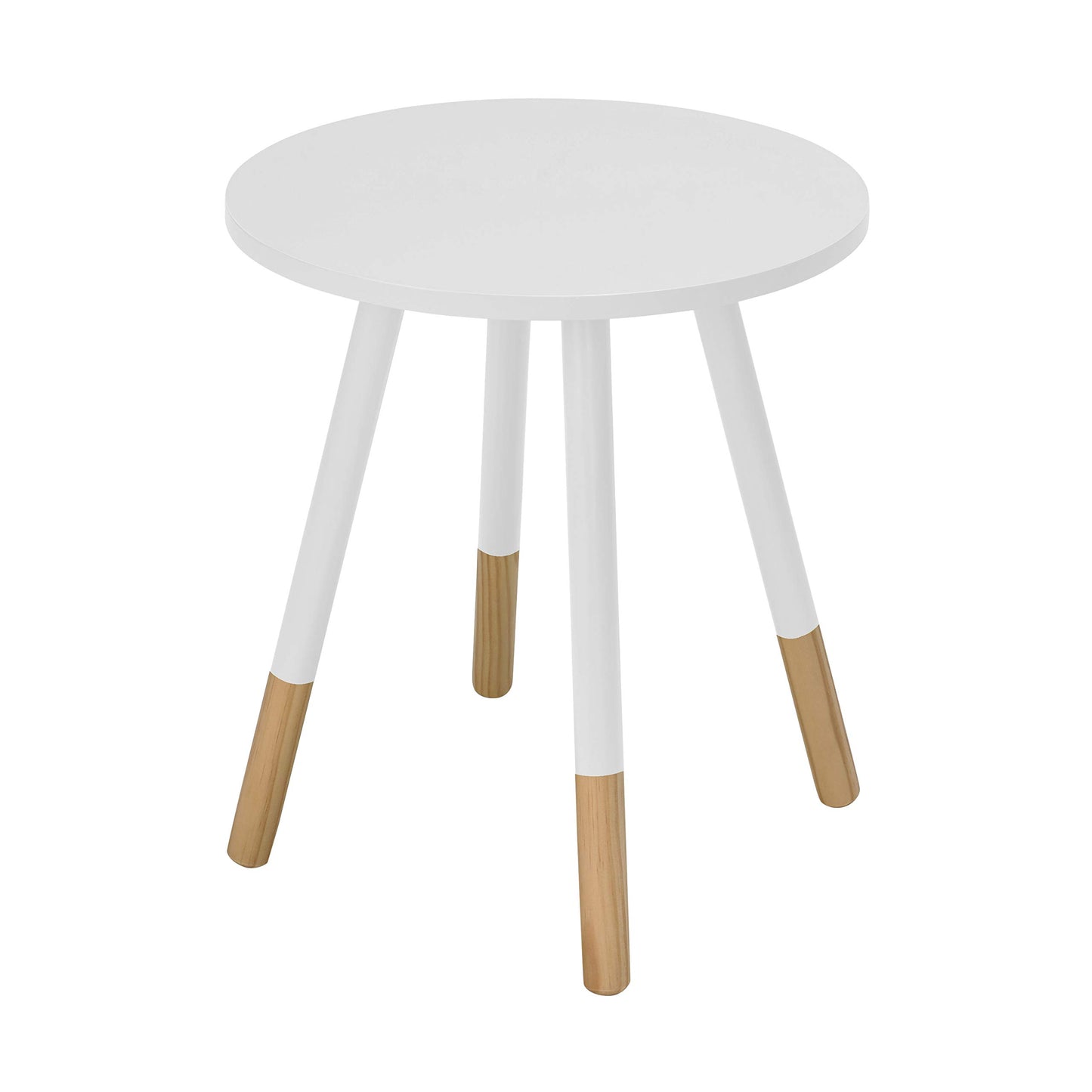 Costa Small Round Wooden Tables with Oak Feet - 6 Funky Colours