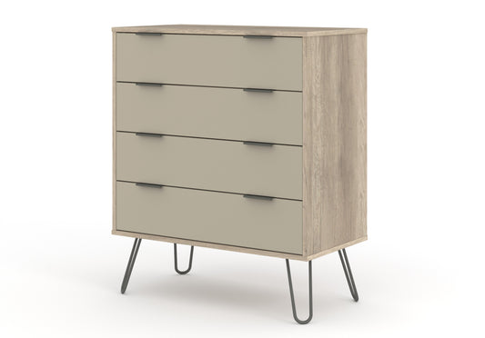 Augusta Driftwood 4 Drawer Chest of Drawers