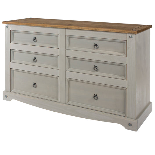 Corona Grey 3+3 Drawer Chest