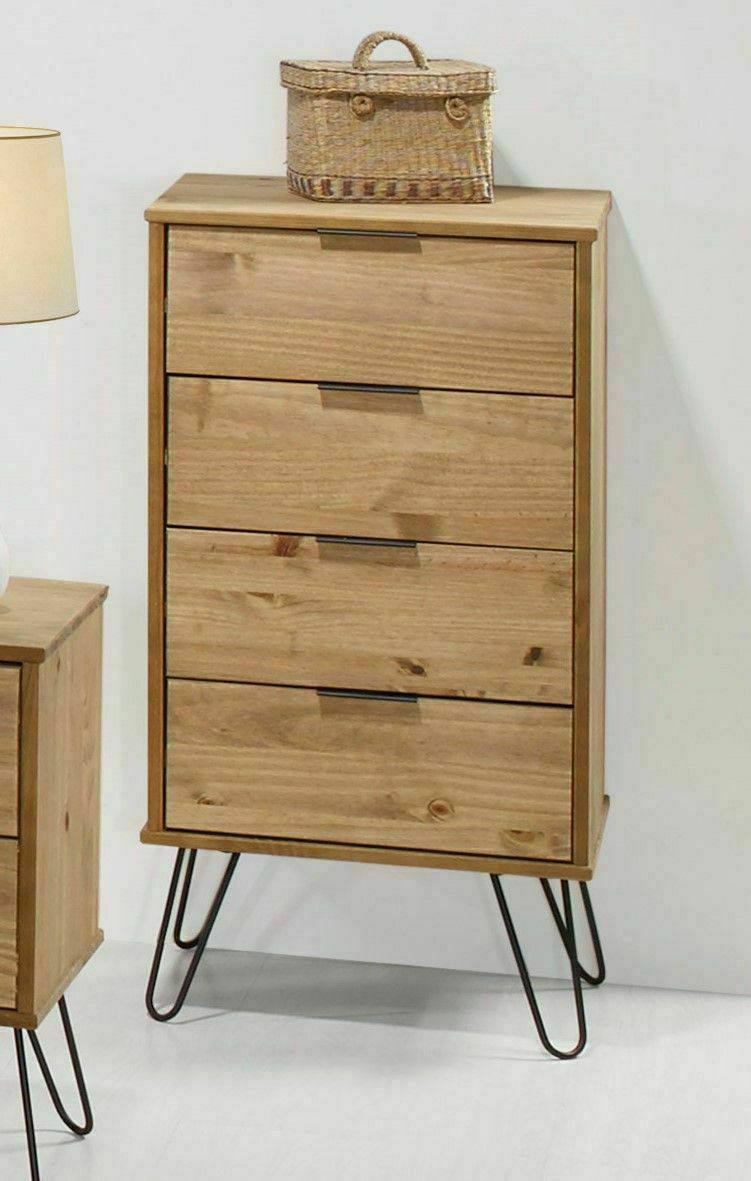 Augusta 4 Drawer Tall Narrow Chest of Drawers