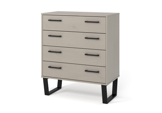 Texas Grey 4 Drawer Chest