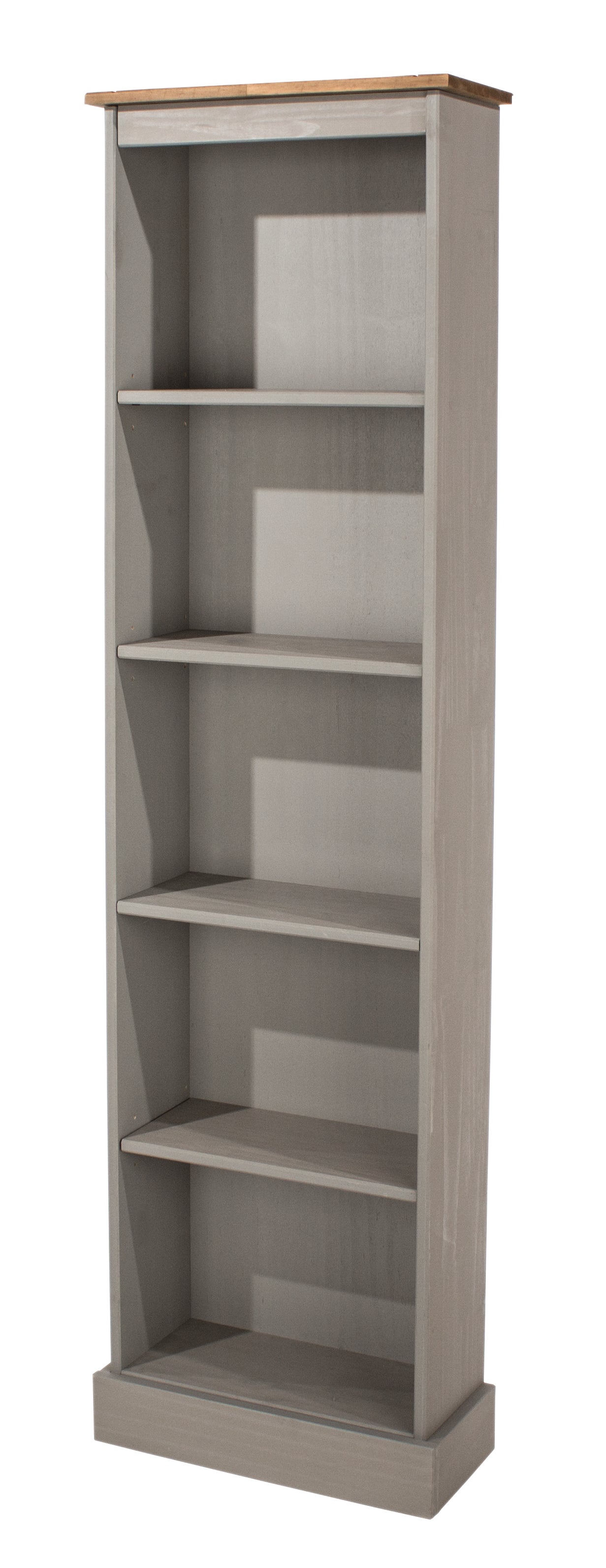 Corona Grey Tall Narrow Bookcase