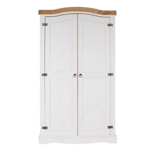 Corona White 2 Door Wardrobe