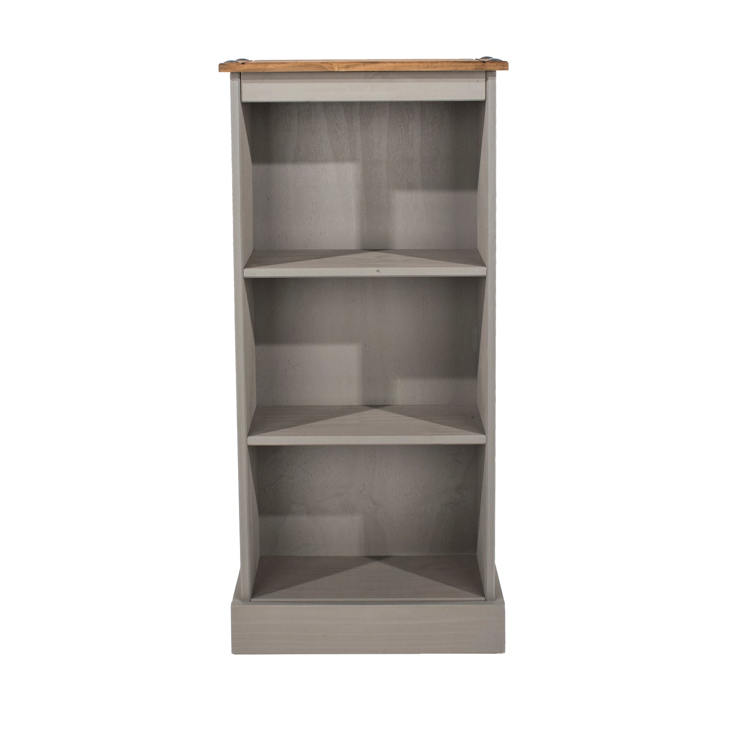 Corona Grey Low Narrow Bookcase