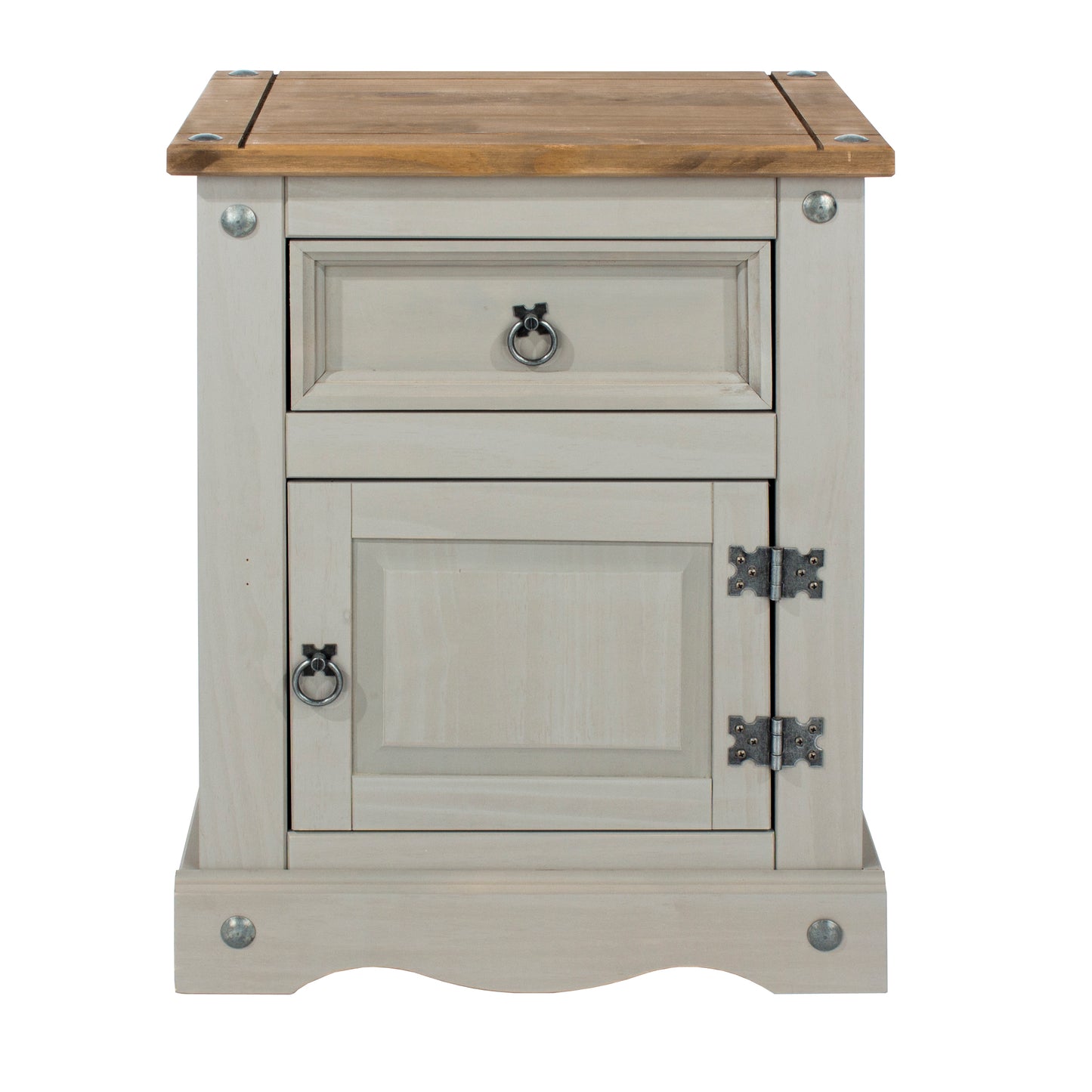 Corona Grey 1 Door 1 Drawer Bedside