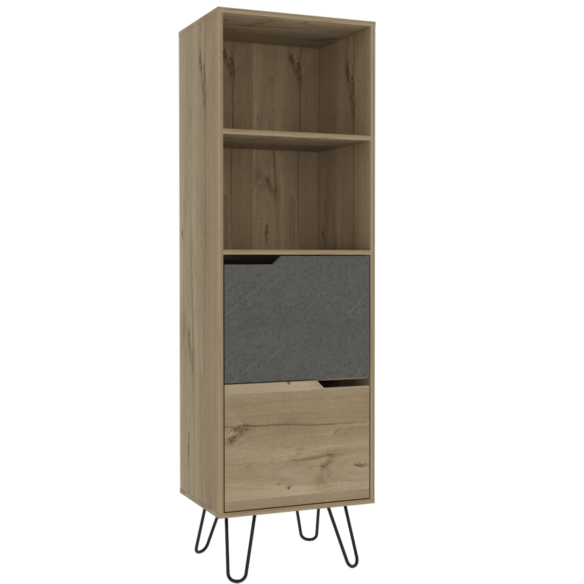 Manhattan 2 Door Open Bookcase