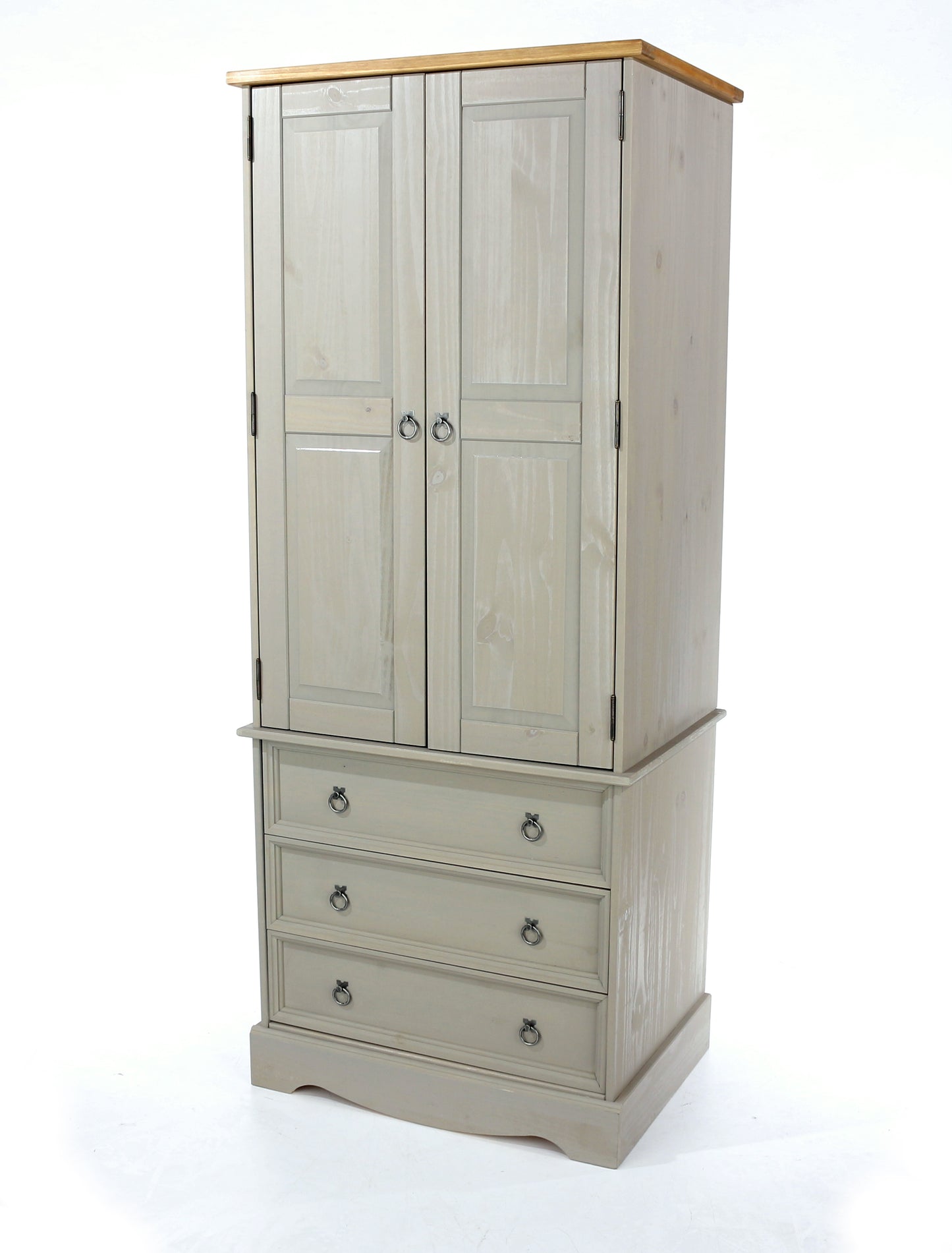 Corona Grey 2 Door 3 Drawer Wardrobe