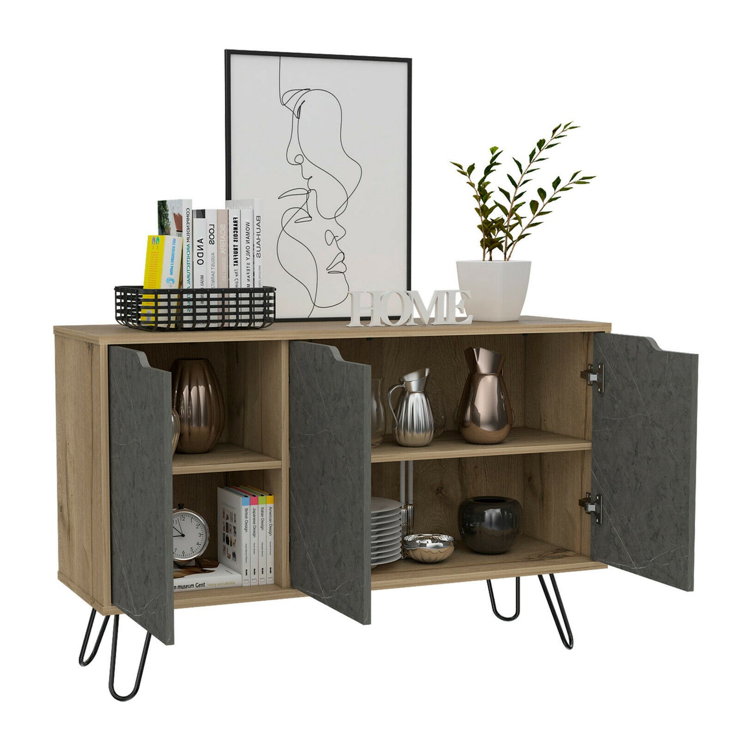 Manhattan 3 Door Wide Sideboard