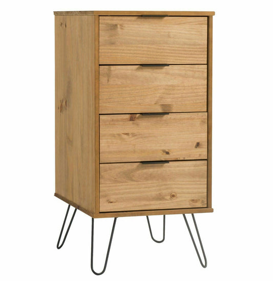 Augusta 4 Drawer Tall Narrow Chest of Drawers