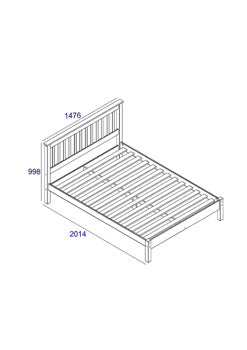 Corona White 4Ft6 Double Bed