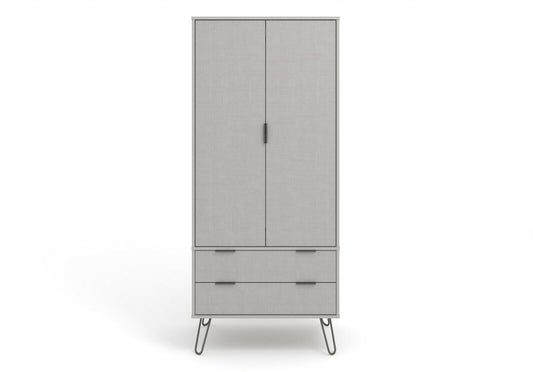 Augusta Grey 2 Door 2 Drawer Wardrobe