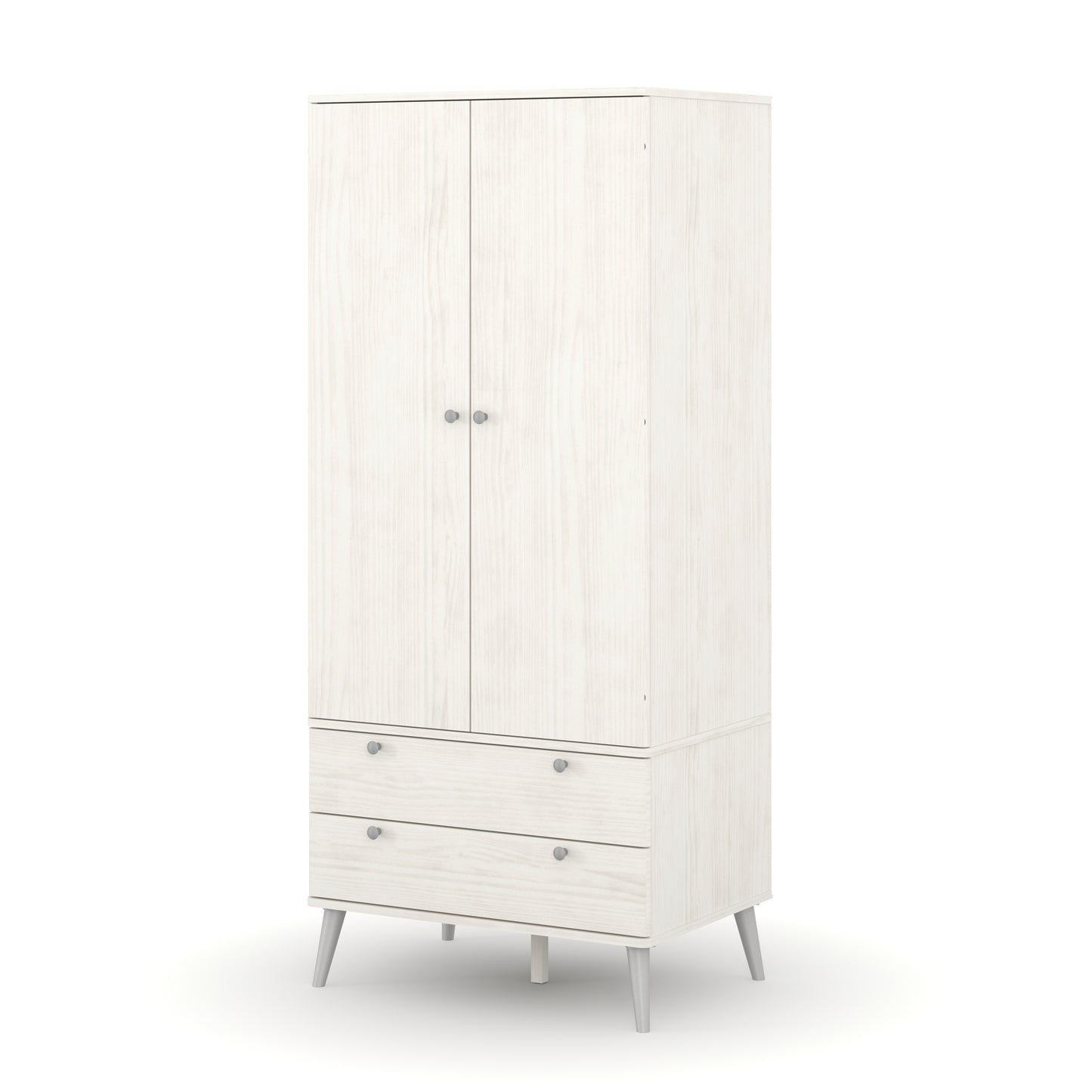 Augusta Curve 2 Door 2 Drawer Wardrobe