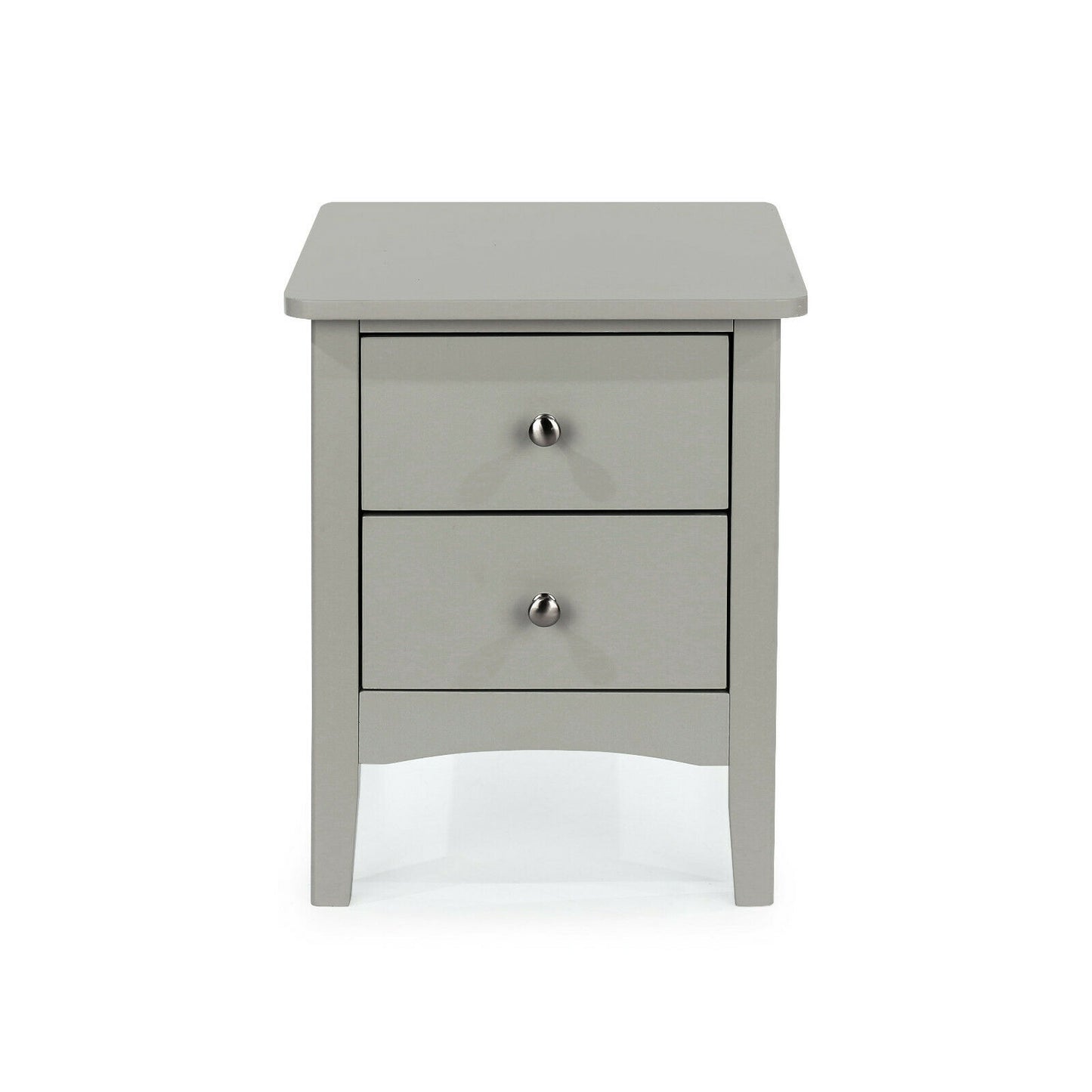 Como Grey 2 Drawer Bedside