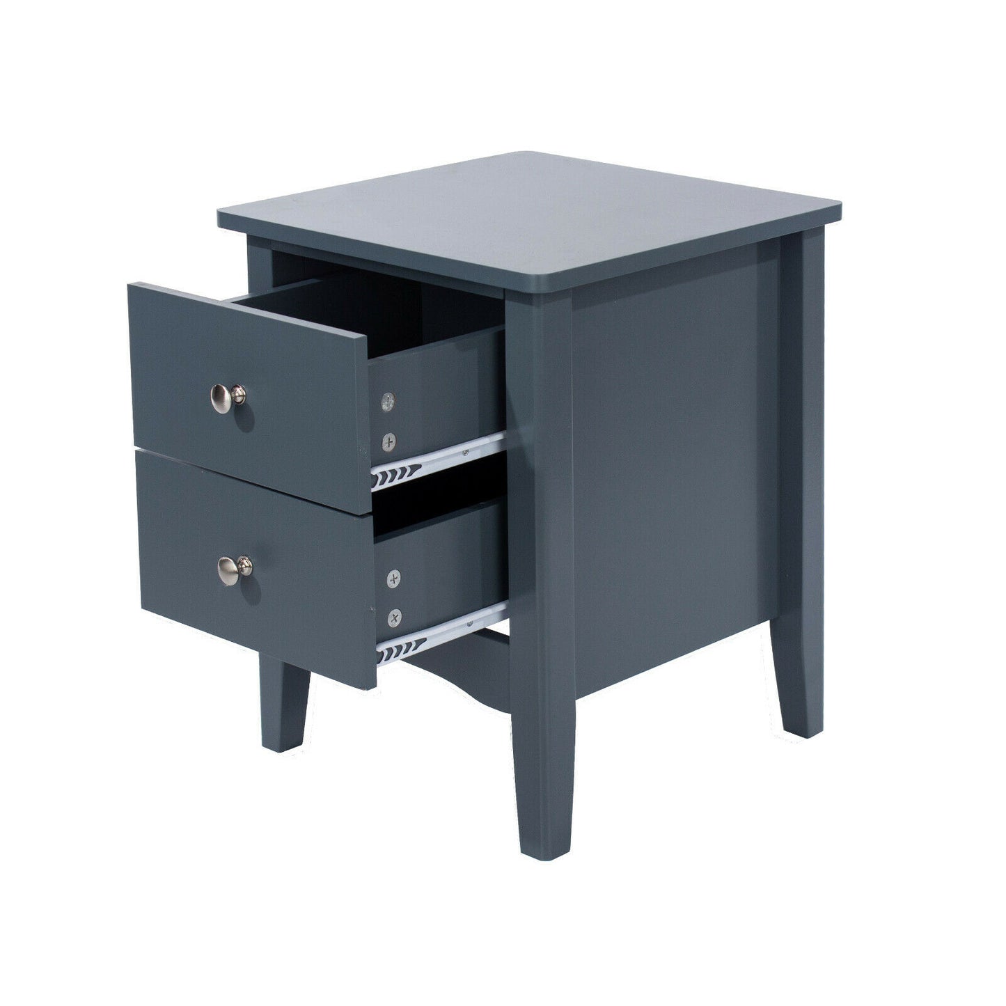 Como Midnight Blue 2 Drawer Bedside