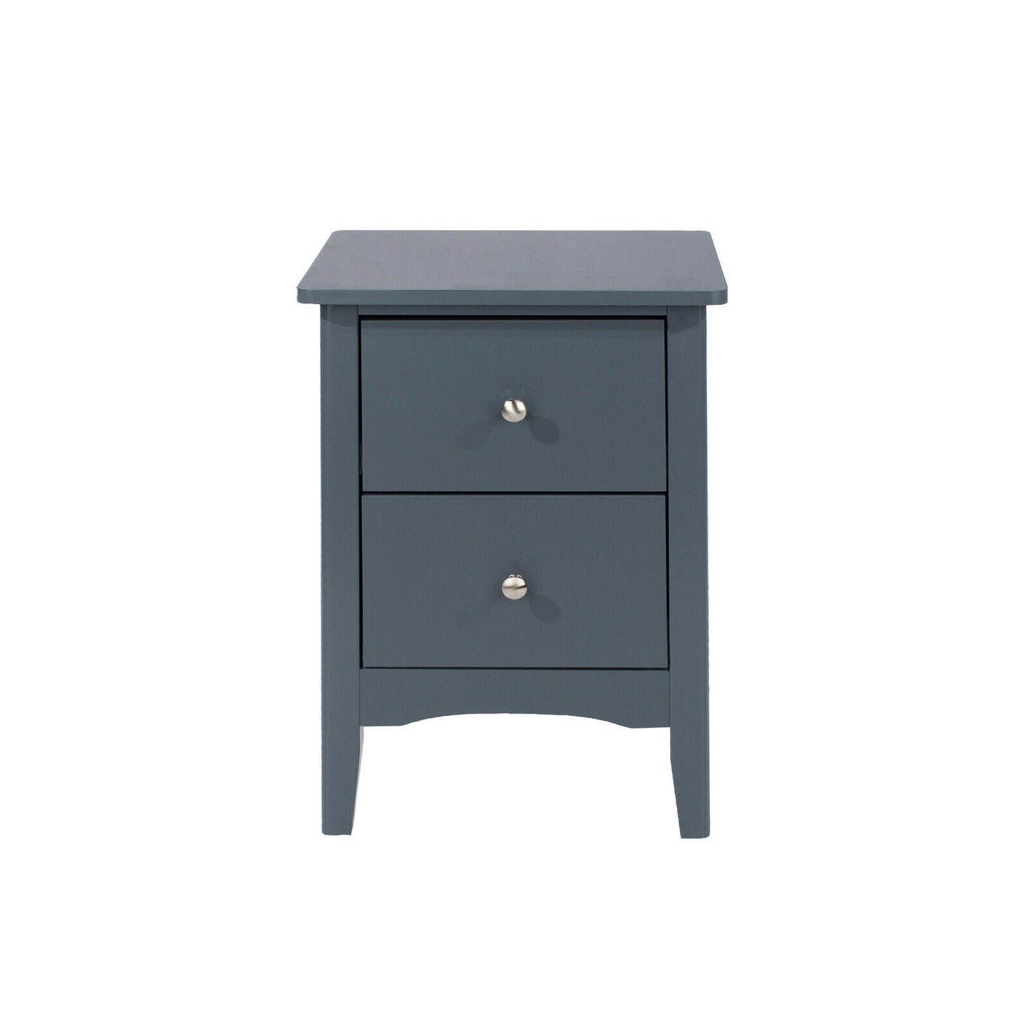 Como Midnight Blue 2 Drawer Petite Bedside