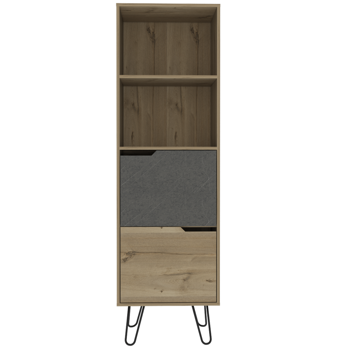 Manhattan 2 Door Open Bookcase