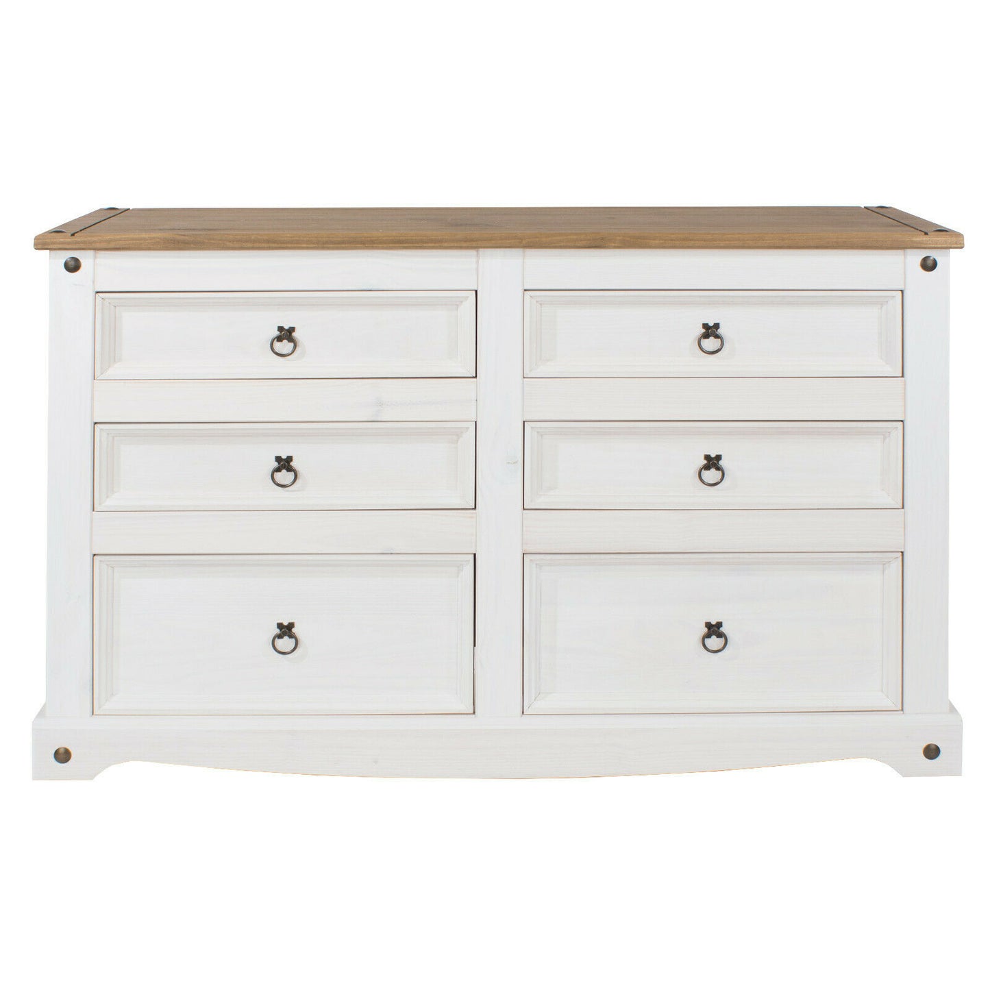 Corona White 3+3 Drawer Chest