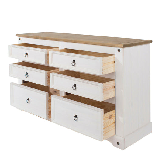 Corona White 3+3 Drawer Chest