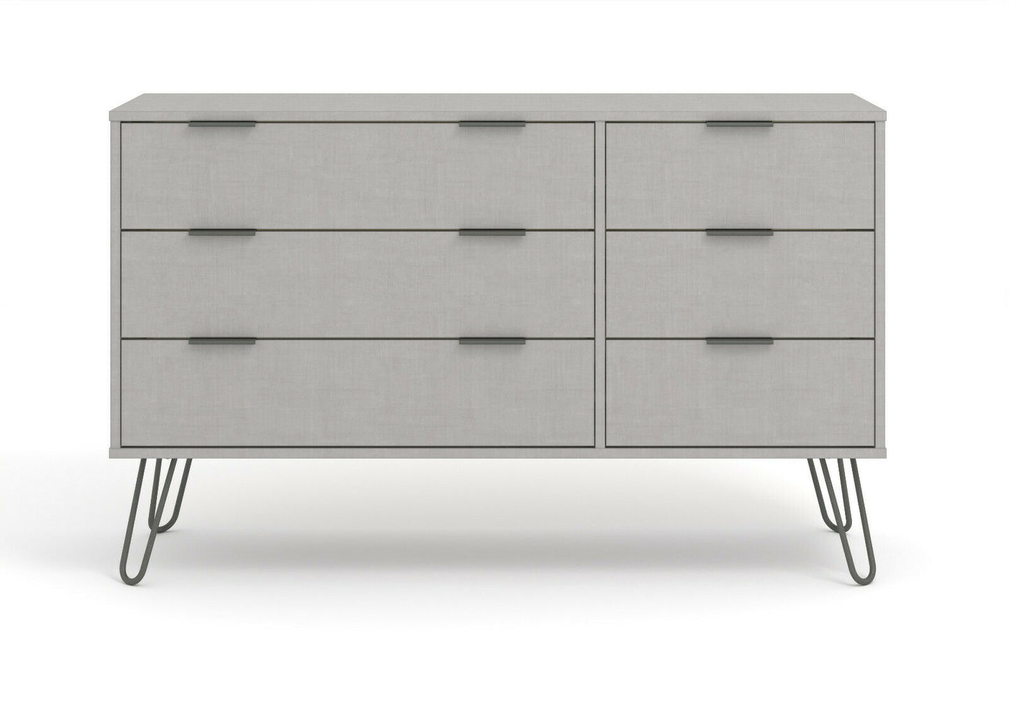 Augusta Grey 3+3=6 Drawer Chest of Drawers