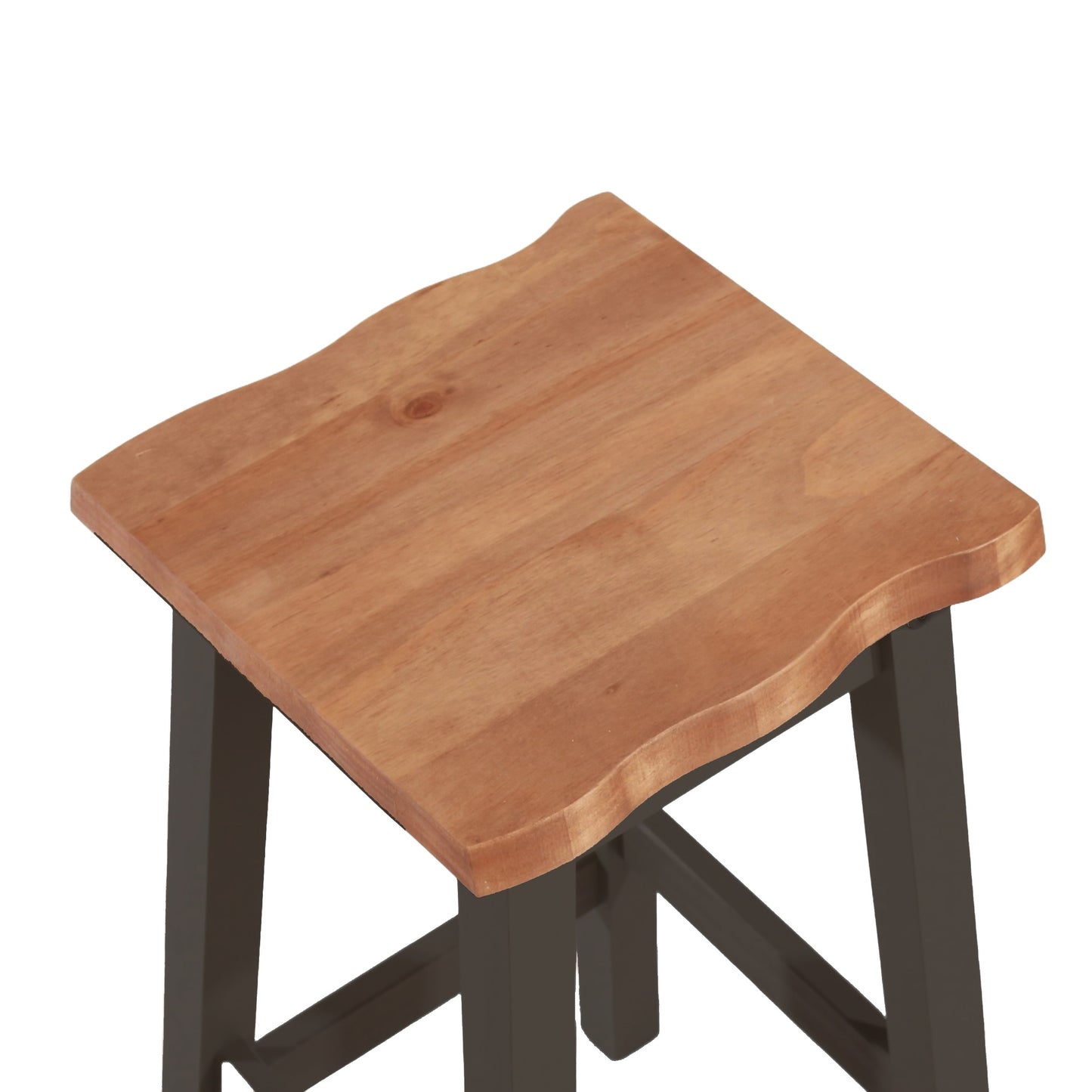 Corona Black Live Edge High Breakfast Stool (Pair)