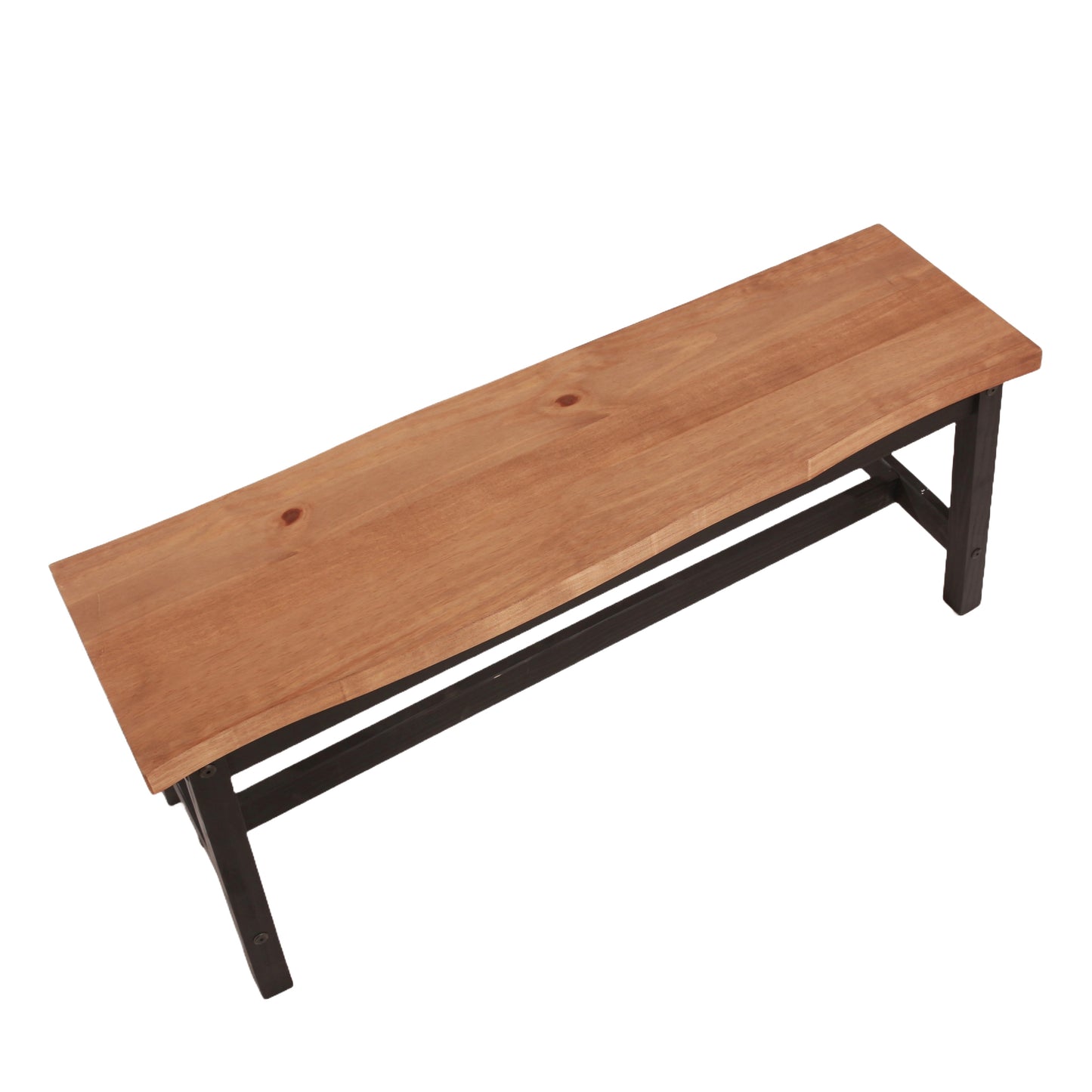 Corona Black Live Edge Large Dining Bench